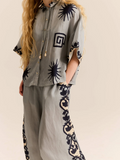 Carolina K Pantalon Palazzo Sun Chacana Blue