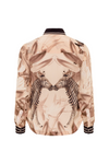 CAROLINA K BLUSA CARMEN ZEBRA CREAM