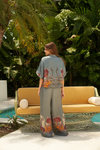 CAROLINA K PANTALON PALAZZO GRAY CORAL REEF