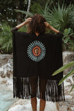 LA TROUPE RUANA HUICHOL SERPIENTE SOL
