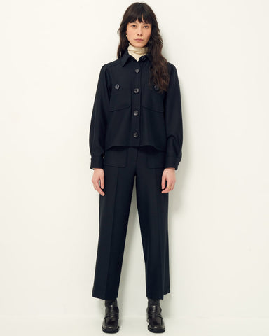 SESSUN PANTALON ALBERWOOL BLACK