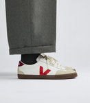 VEJA VOLLEY O.T LEATH WHITE PEK BARK MAN