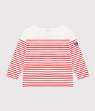 PETIT BATEAU CAMISETA LS RAYAS RED/WHITE