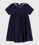 PETIT BATEAU VESTIDO CUELLO MARINERO NAVY
