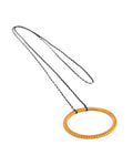 LORENA P COLLAR TRENZA CIRCULO CON BOLITAS