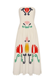 CAROLINA K VESTIDO MALLA OFF WHITE