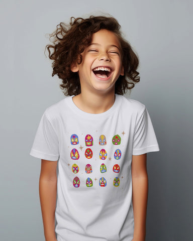 180 KIDS CAMISETA MASCARITAS WHITE