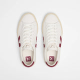 VEJA CAMPO LEATHER WHITE GRENAT