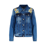 AMOR & ROSAS CHAMARRA DENIM COLOR BLOCK