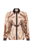 CAROLINA K BLUSA CARMEN ZEBRA CREAM