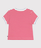 PETIT BATEAU CAMISETA SS RAYAS WHITE/RED
