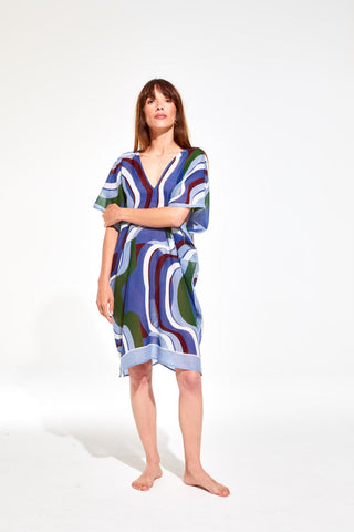 MAPOESIE VESTIDO ELIA SONGE BLUE UT