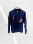 AMOR & ROSAS ETERNAL DUALITY CHAMARRA BOMBER NAVY