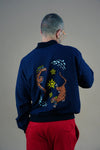 AMOR & ROSAS ETERNAL DUALITY CHAMARRA BOMBER NAVY