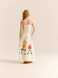 CAROLINA K VESTIDO MALLA OFF WHITE