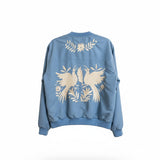AMOR & ROSAS CHAMARRA PEACOCK BABY BLUE