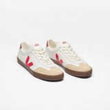 VEJA VOLLEY OT LEATH WHITE PEK BARK WOMAN