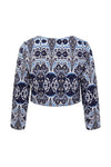 CAROLINA K JACKET ALINNE IKAT BLUE