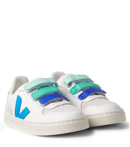 Veja v10 LEATHER WHITE EGEE KIDS