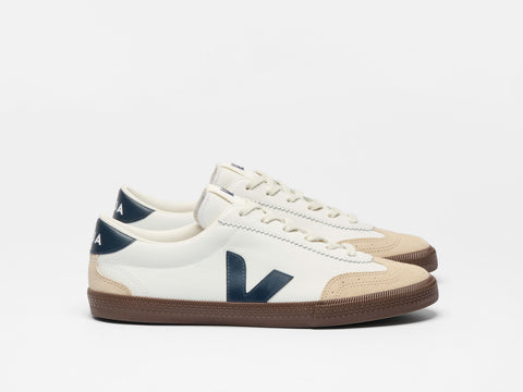 VEJA VOLLEY OT LEATH WHT NAUTI BARK WOMAN
