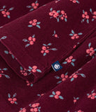 PETIT BATEAU BLUSA LS PANA FLORAL BURGUNDY