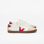 VEJA VOLLEY OT LEATH WHITE PEK BARK WOMAN
