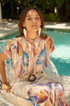 CAROLINA K VESTIDO KAFTAN VALERIE SURREALISTIC SHELL