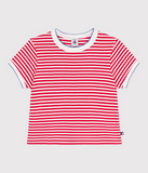 PETIT BATEAU CAMISETA SS RAYAS WHITE/RED