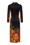 CAROLINA K VESTIDO LEO OCEAN FLOOR BLACK