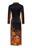 CAROLINA K VESTIDO LEO OCEAN FLOOR BLACK