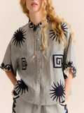 Carolina K Top Kimono Sun Chacana Blue