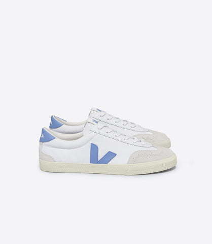 VEJA VOLLEY CANVAS WHITE AQUA WOMAN