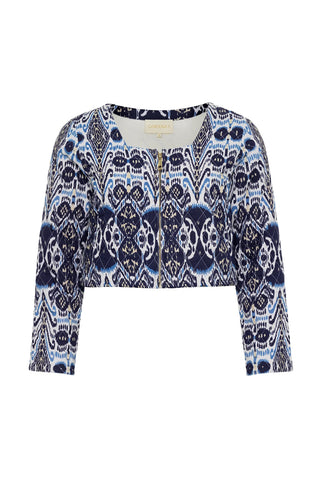 CAROLINA K JACKET ALINNE IKAT BLUE