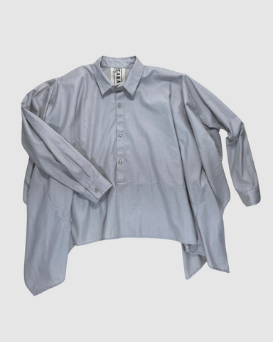 1/8 TAKAMURA BLUSA CUADRO M/L LIGHT/GRAY UT
