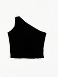 AMOR & ROSAS BLUSA CUT OUT BAMBU BLACK