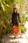 CAROLINA K VESTIDO LEO OCEAN FLOOR BLACK