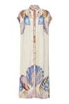CAROLINA K VESTIDO KAFTAN VALERIE SURREALISTIC SHELL