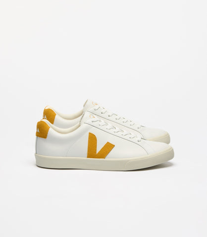 VEJA ESPLAR LEATHER WHITE SAFRAN WOMAN