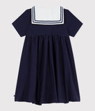 PETIT BATEAU VESTIDO CUELLO MARINERO NAVY
