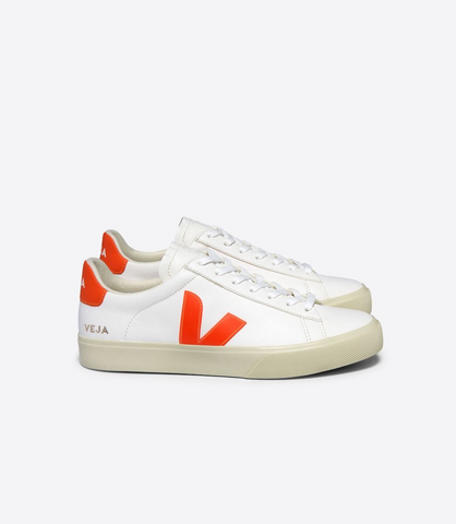 VEJA CAMPO CHROMEFREE EXTRA WHITE ORANGE FLUO MAN
