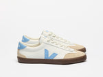 VEJA VOLLEY OT LEATH WHT AQUA BARK WOMAN