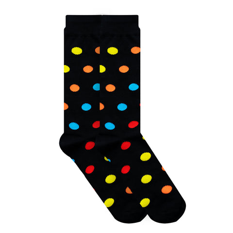 SKUNK SOCKS SPIRAL DOTTED