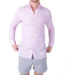 SUNNY PATOCHE PINK LINEN SHIRT 