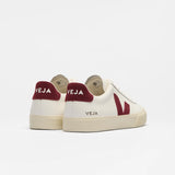 VEJA CAMPO LEATHER WHITE GRENAT