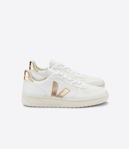 VEJA V-10 LTH WHITE PLATINE WOMAN