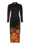 CAROLINA K VESTIDO LEO OCEAN FLOOR BLACK