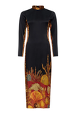 CAROLINA K VESTIDO LEO OCEAN FLOOR BLACK