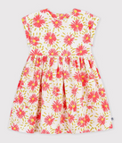 PETIT BATEAU VESTIDO SS BIG FLOWER WHITE MULTI