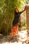 CAROLINA K VESTIDO LEO OCEAN FLOOR BLACK