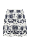 CAROLINA K SHORT ROMA GARDENIA WHITE NAVY